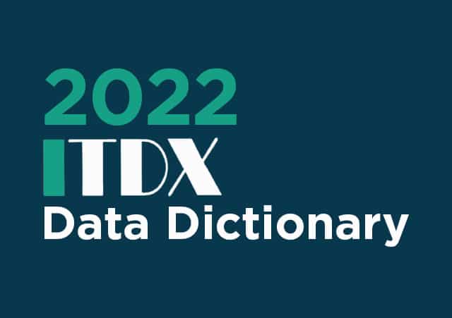 2022 ITDX Data Dictionary